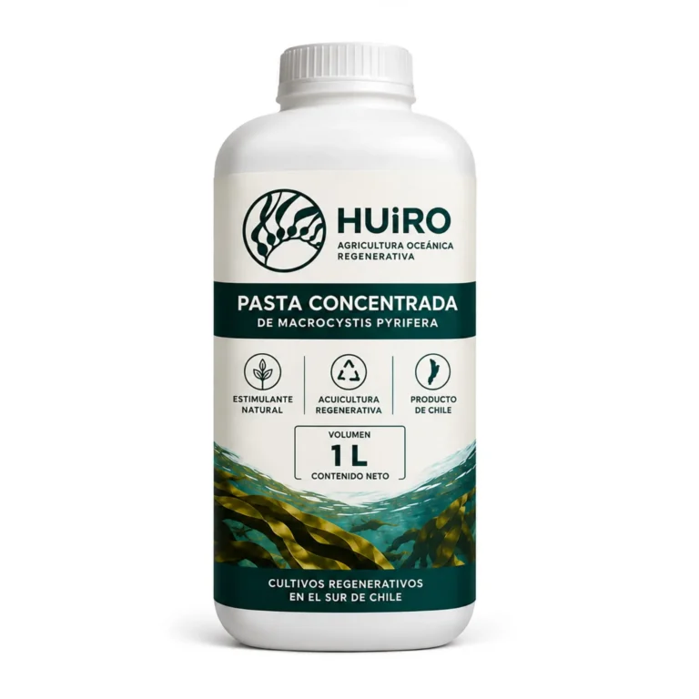 Botella de 1 L de pasta concentrada de Macrocystis pyrifera de Huiro Regenerativo